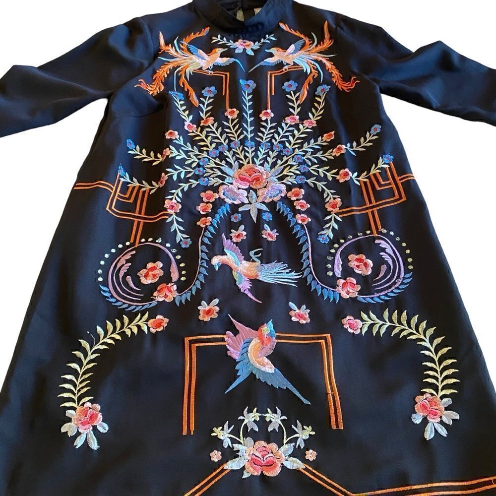 EUC ASOS Design Embroidered Mini Dress - Picture 2 of 8